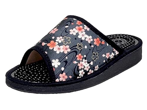 Daiming Shokai Women's Health Sandals, Japanese Pattern, Japanese Style, Slippers, Made in Japan