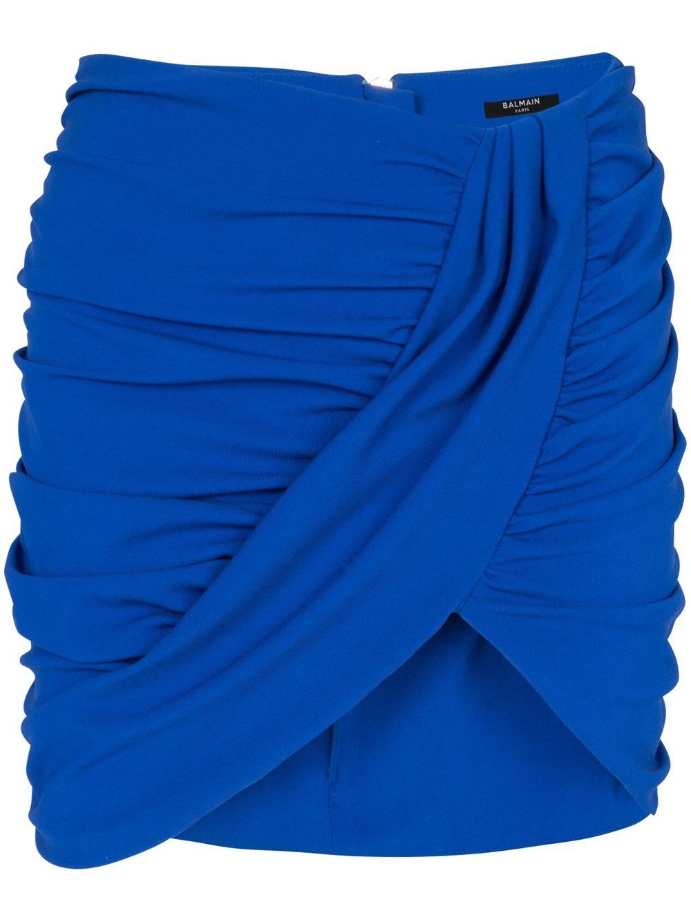 Balmain バルメインドレープジャージーミニスカート - Image 2