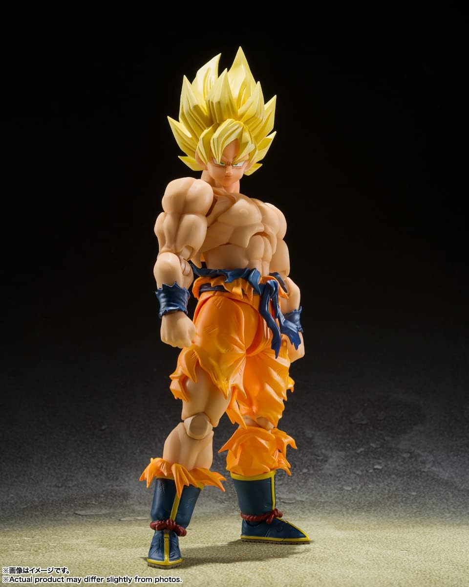 Bandai Spirits S.H. Figuarts Dragon Ball Super Saiyan Son Goku - Legendary Super Saiyan - Approx. 5.7 inches (145 mm), ABS & PVC Pre-painted Action Figure