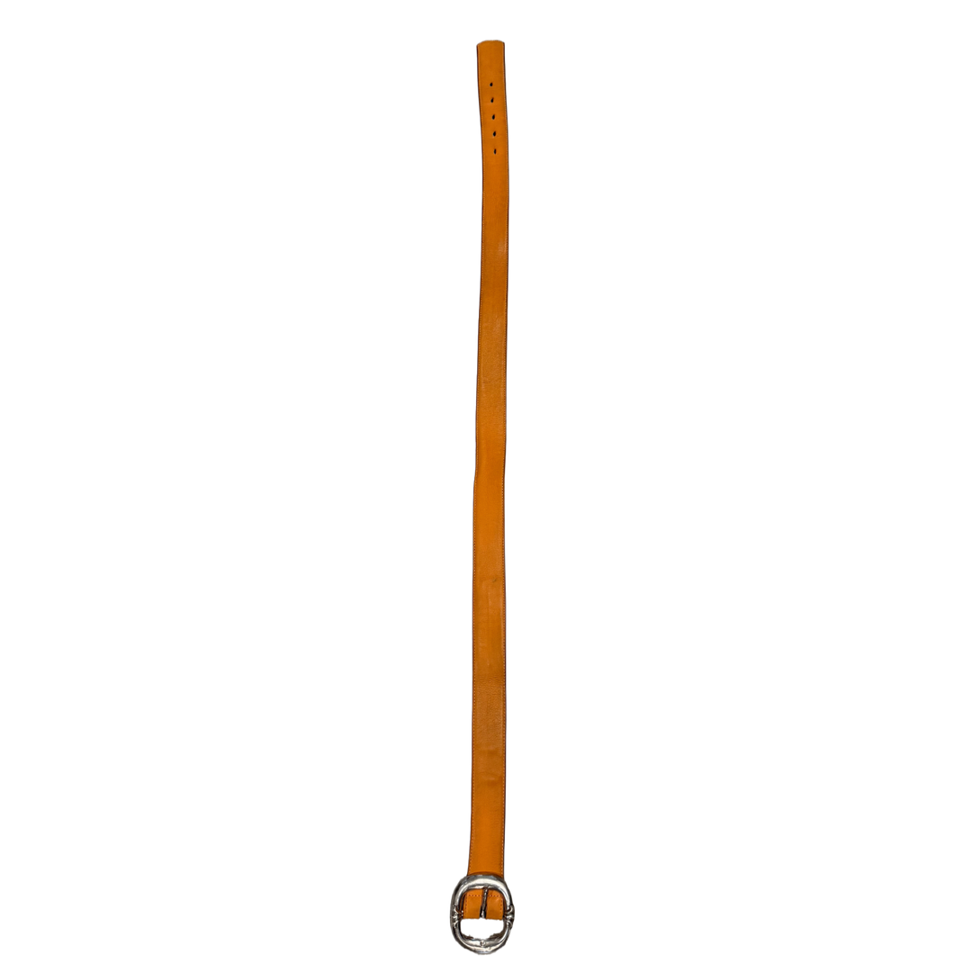 CHROME HEARTS 'GUNSLINGER' ORANGE LEATHER BELT