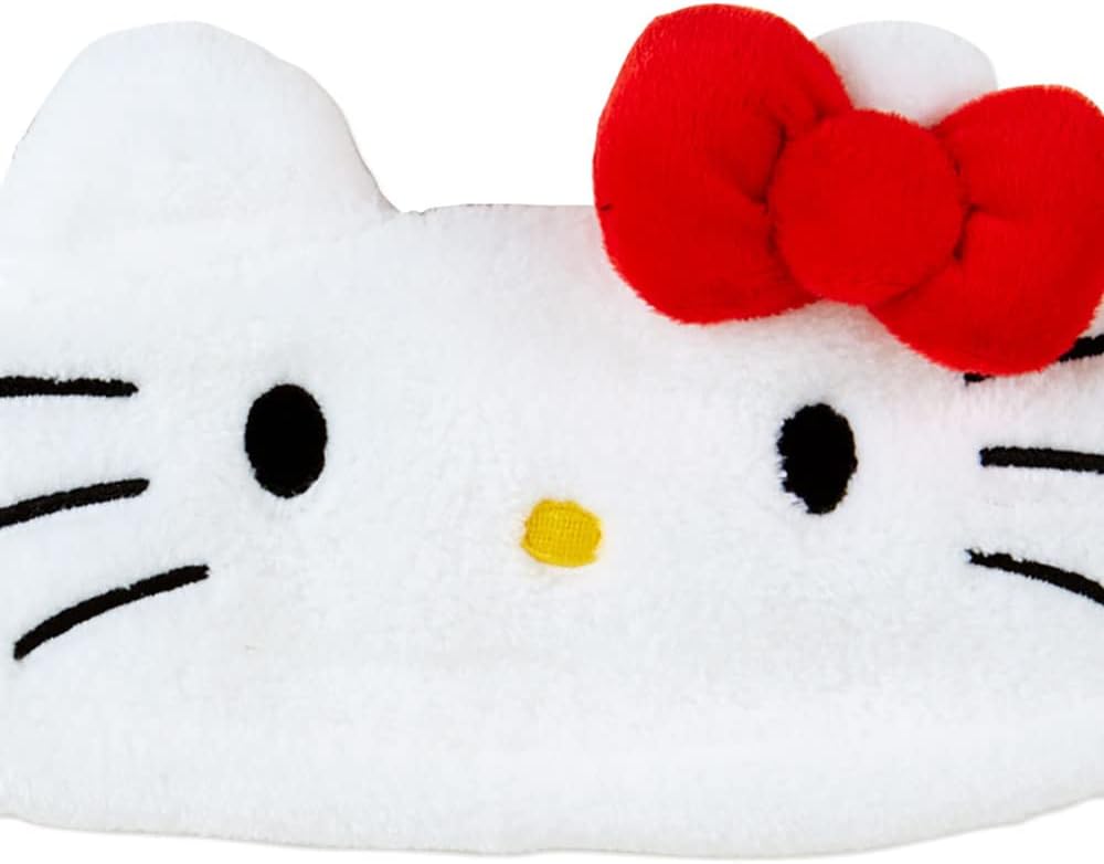 Sanrio 986151 Sanrio Hello Kitty Headband, White, Character Hair Turban/Hair Band, Facial Cleansing & Makeup, One Size Fits Most, For Girls