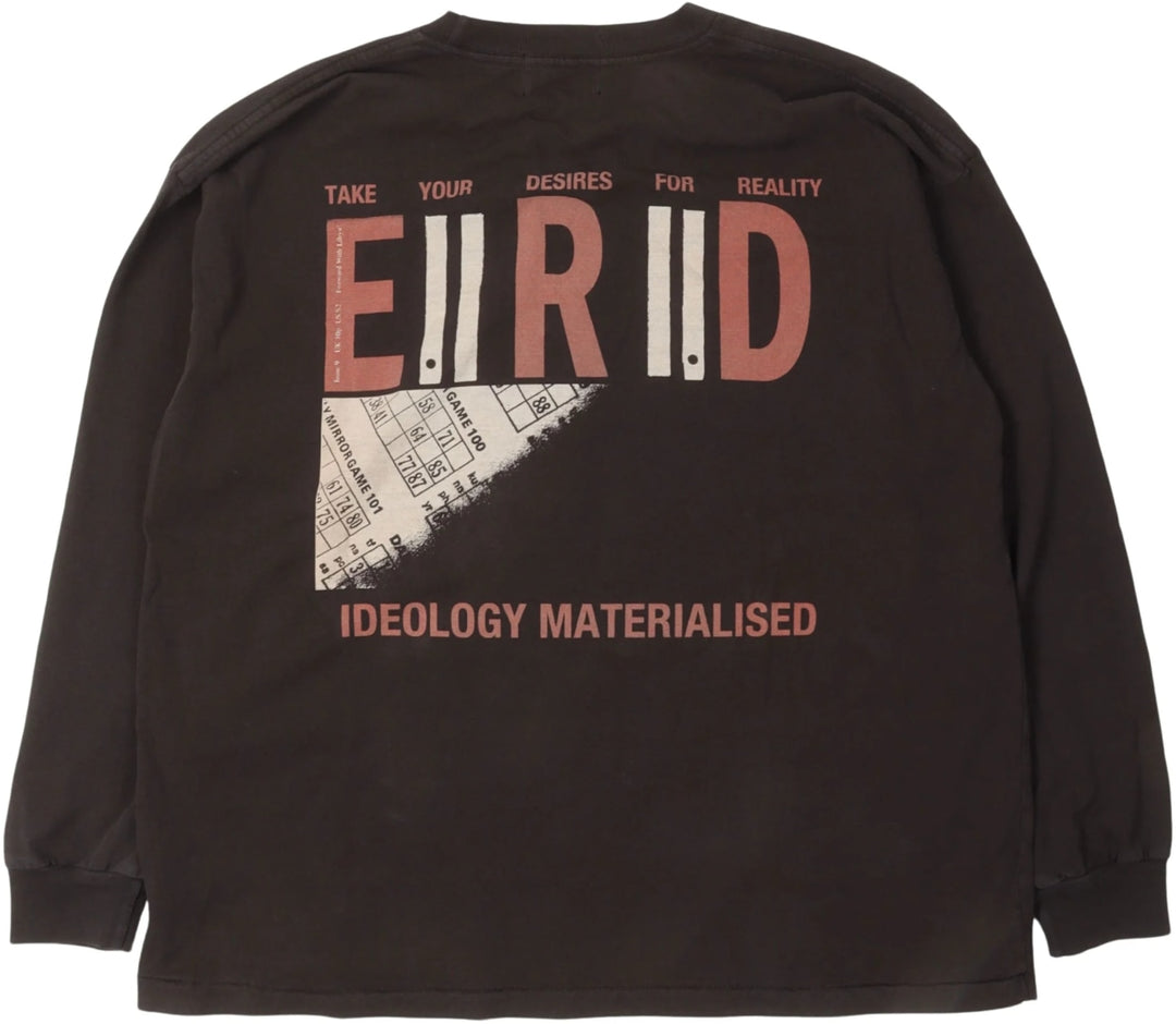 ENFANTS RICHES DÉPRIMÉS 'IDEOLOGY MATERIALISED' BLACK LONGSLEEVE TEE