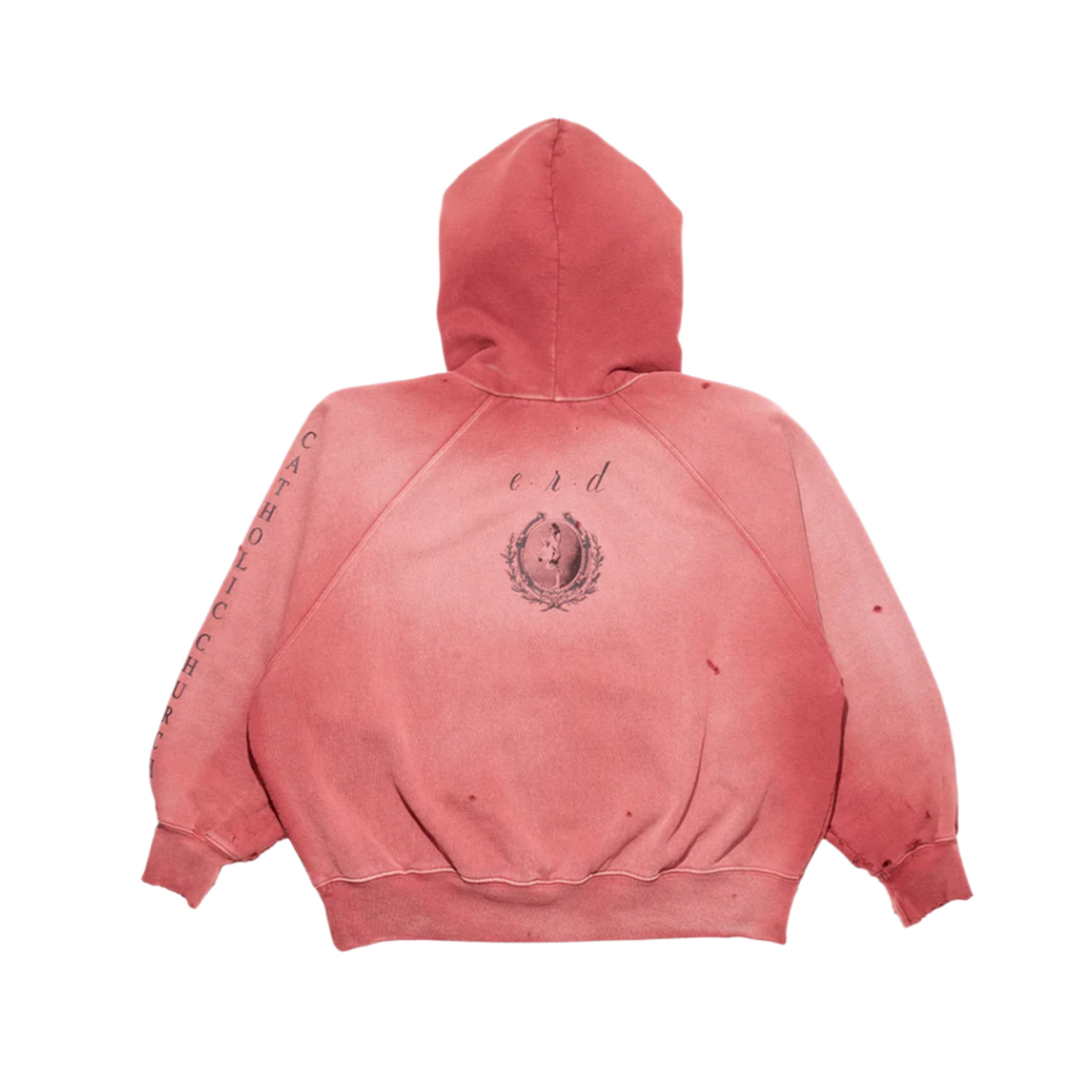 ENFANTS RICHES DÉPRIMÉS 'BURNT RED' OKLAHOMA CHURCH AFTERHOOD HOODIE