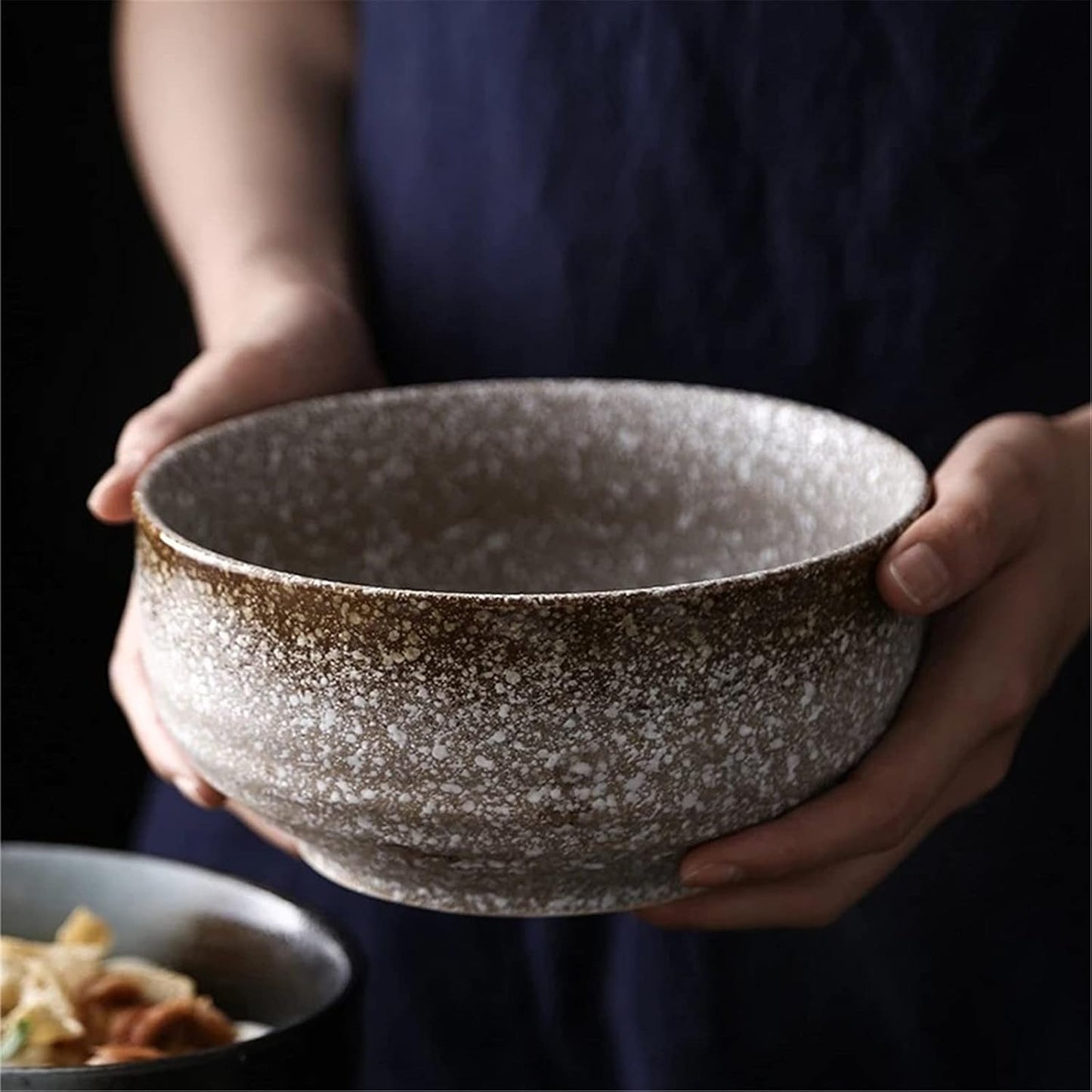 食器 うどん そば ラーメンボウル大型家庭用ボウルヌードルスープボウルインスタントヌードルボウル 飲食店 ラーメン 業務用 (色 : 褐色, Size : One size)