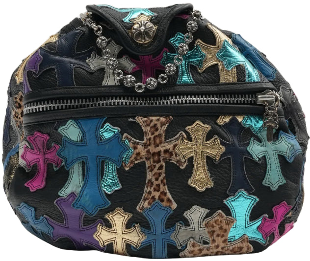 CHROME HEARTS 'XXL MULTICOLOR CROSS PATCH' DUFFLE BAG