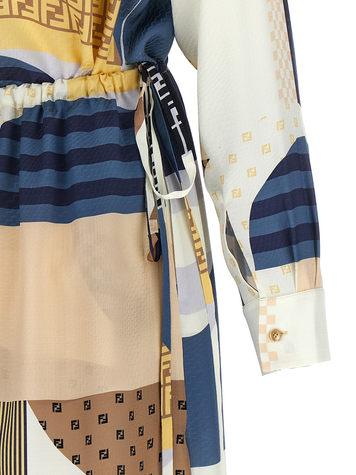 Fendi フェンディパッチワークシルクドレス - Image 2