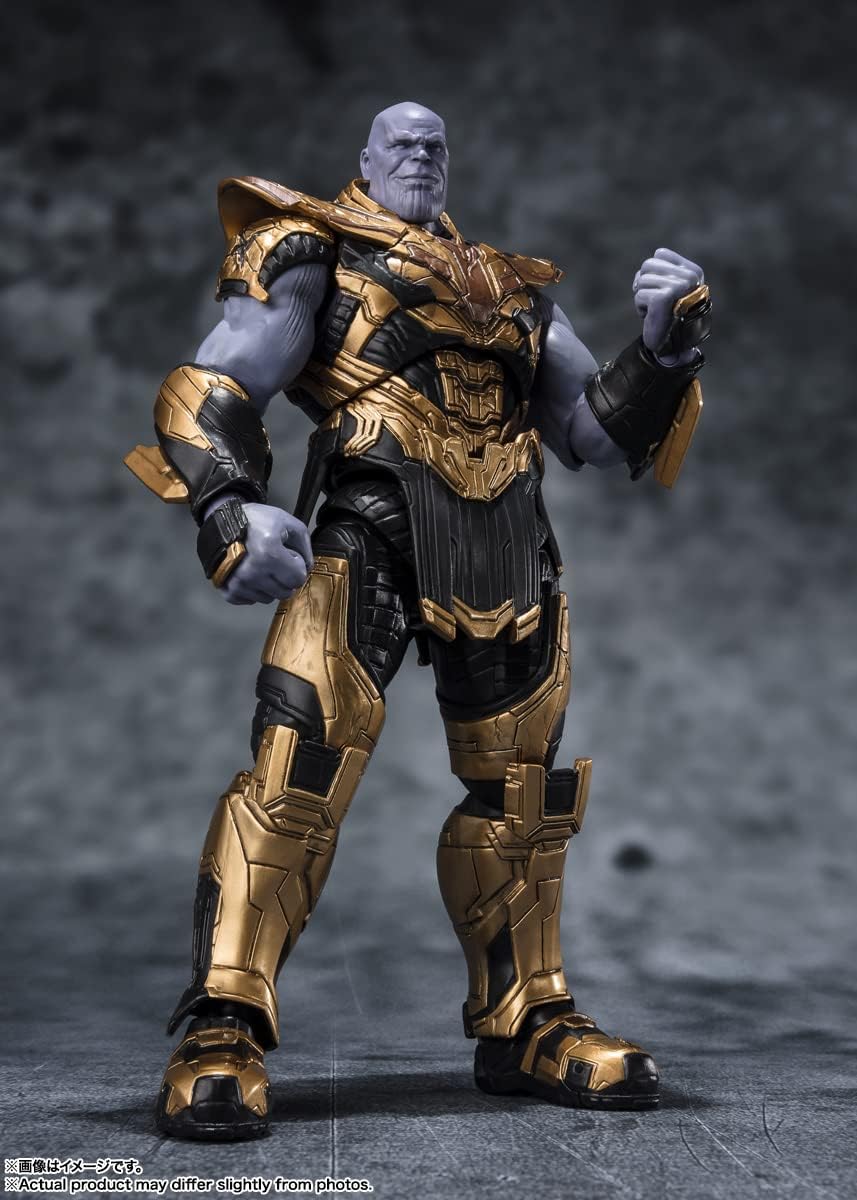 BANDAI SPIRITS S.H. Figuarts Avengers End Game Thanos - FIVE YEARS LATER ~ 2023 EDITION - (THE INFINITY SAGA) Approx. 7.7 inches (195 mm), PVC & ABS, Pre-painted Action Figure