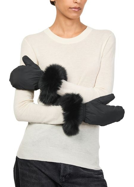YVES SALOMON Fox fur gloves - Image 2