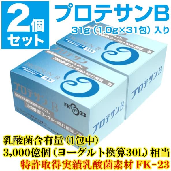 Protesan B31 Soft Granules FK-23 Lactic Acid Bacteria 300 Million Pieces, 1.0 g x 31 Packets, Set of 2, Concentrated Lactic Acid Bacteria Supplement, Nichinichi Pharmaceutical