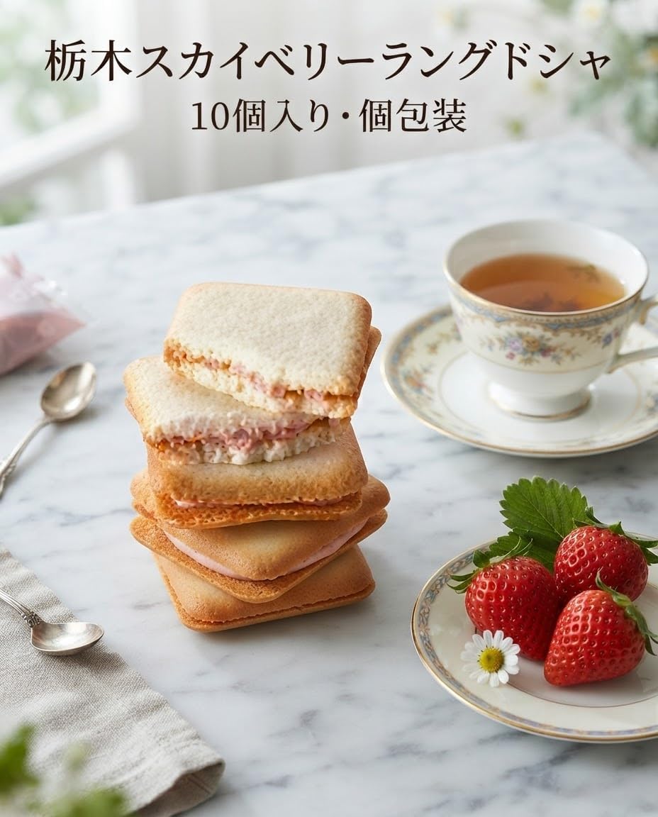 栃木スカイベリーラングドシャ 18個入×2箱