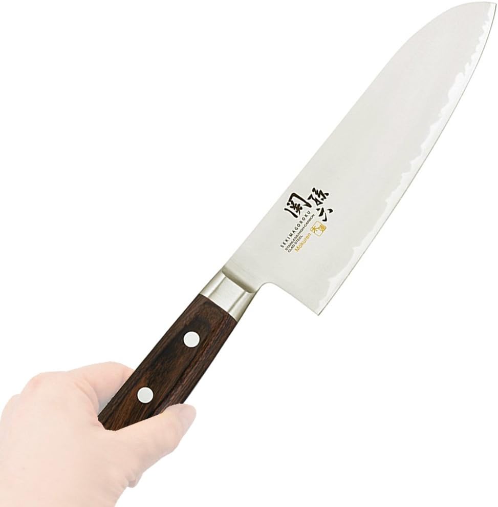 KAI Santoku Knife, Seki Magoroku, Magnolia, 6.5 inches (165 mm), Made in Japan, AE5156