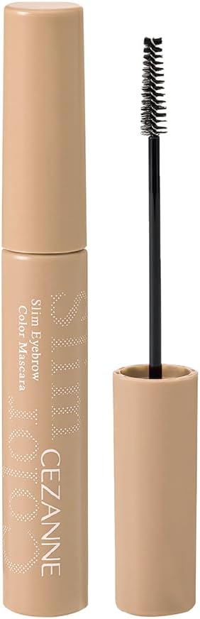 Cezanne Extra Fine Eyebrow Mascara, C5, Mild Beige, 0.1 oz (4 g), Ultra Fine Brush Nude Color Eyebrow Mascara