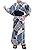 Kyoetsu Boys Yukata Set, Changeable Weaving, 3-Piece Set (Yukata, Waistband, Geta Clogs)