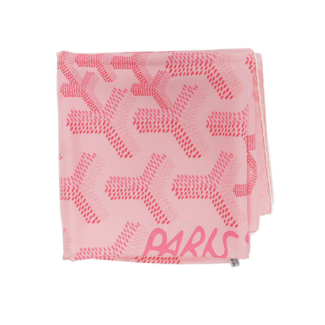 GOYARD 'PINK SILK' GOYARDINE SCARF