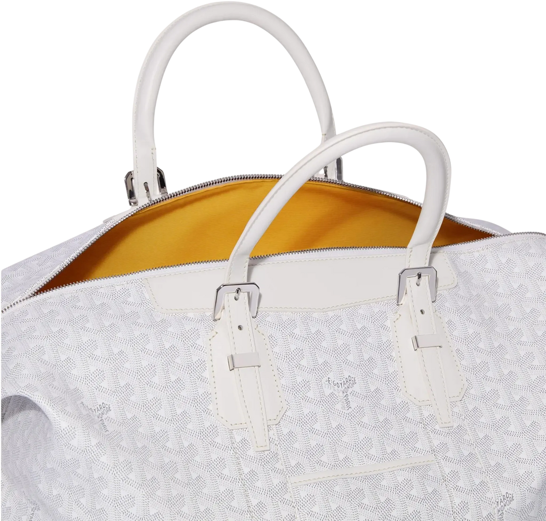 GOYARD 'WHITE' BOWLING 45 DUFFLE BAG