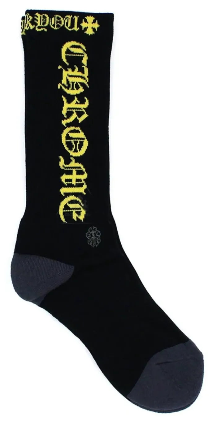 CHROME HEARTS 'MULTICOLOR' BLACK SOCKS
