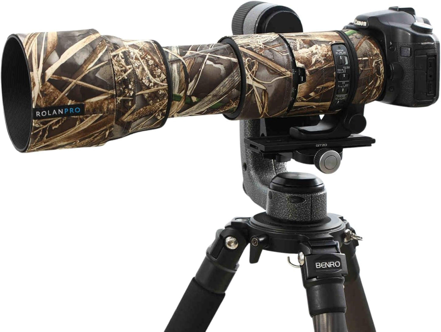ROLANPRO Camo Lens Cover for Sigma 150-600mm F5-6.3 DG OS HSM Contemporary Court Lens #UCPAF Version Waterproof Lens Protective Sleeve Case, Braun