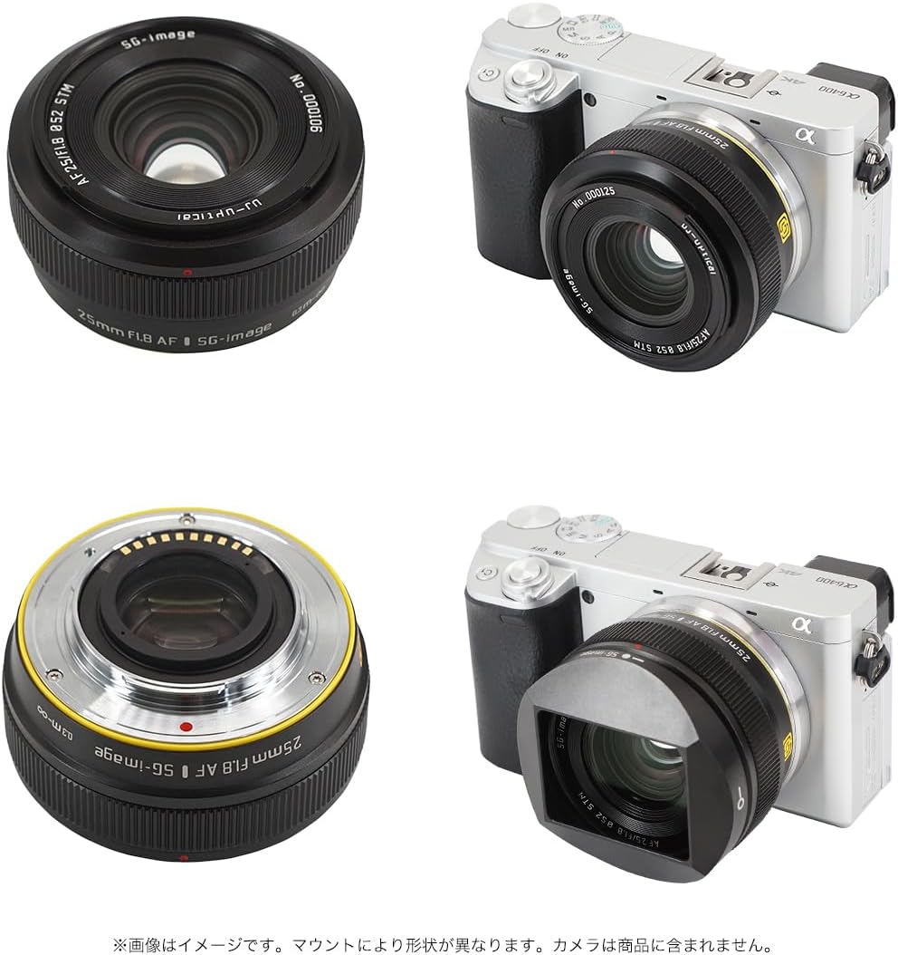 SG-image AF 1.0 inch (25 mm) F1.8 E-Mount, Black