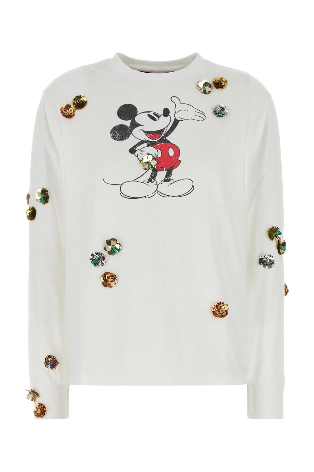 Coperni コペルニホワイトコットンコペルニxディズニーミッキーTシャツ - Image 2