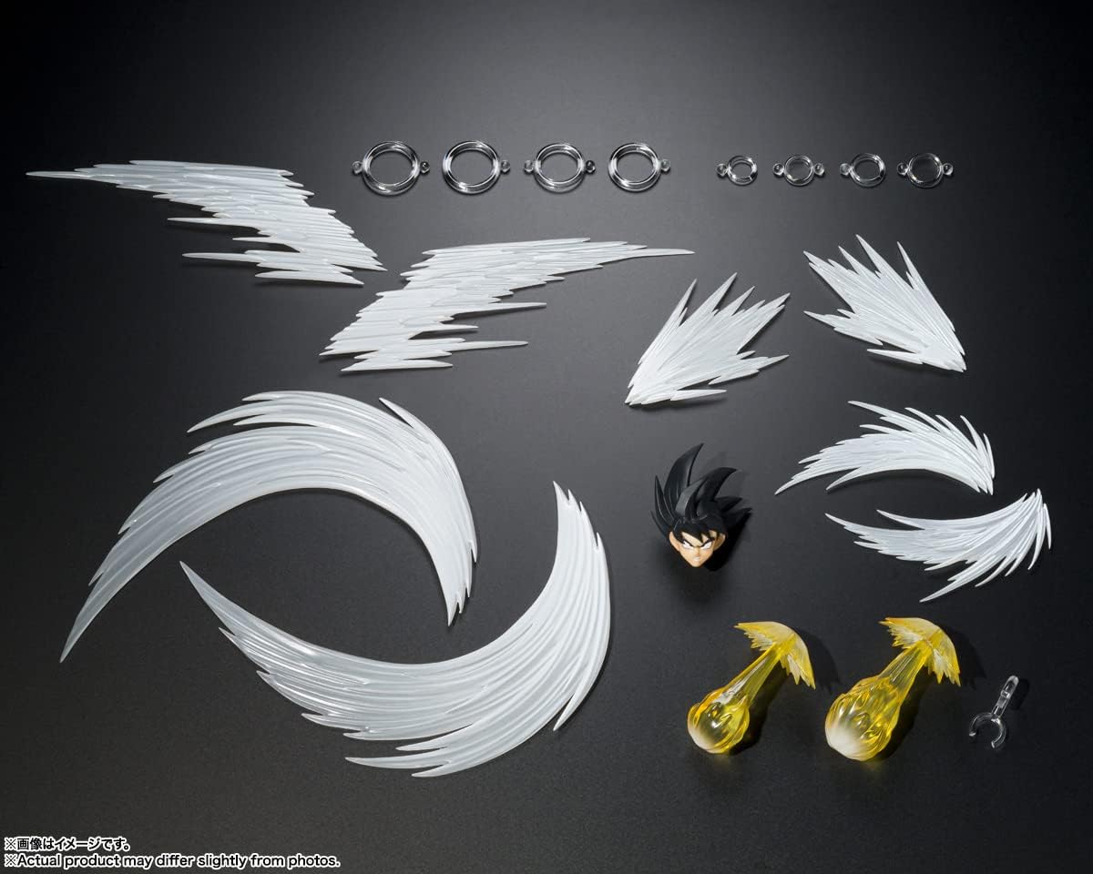 BANDAI SPIRITS S.H. Figuarts Dragon Ball Z Son Goku Effect Parts Set, Approx. 5.5 inches (140 mm), ABS & PVC Pre-painted Action Figure