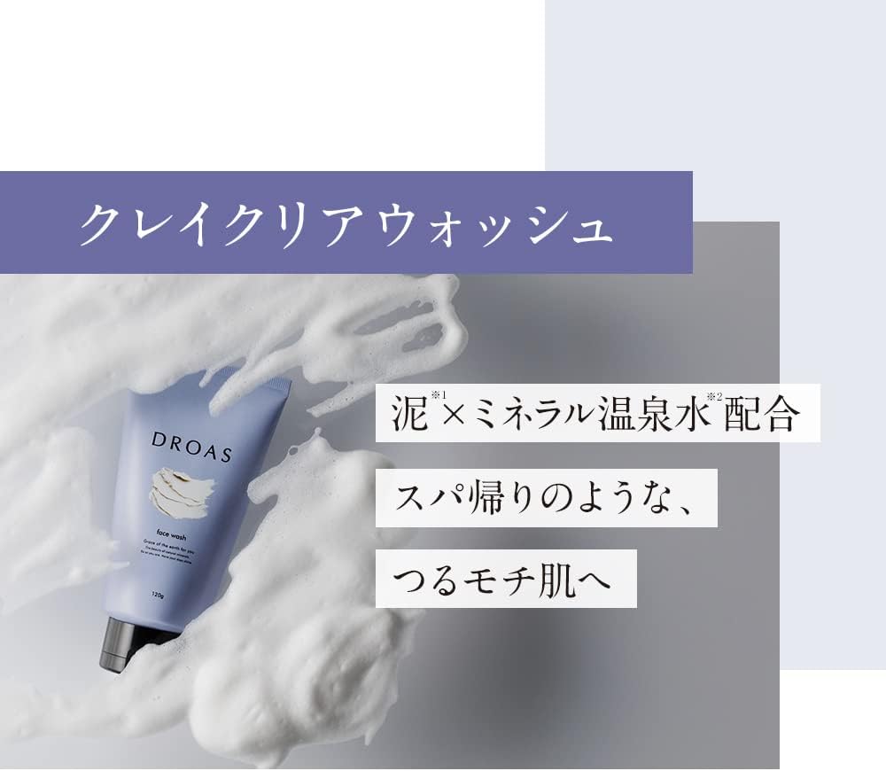 DROAS | Foam Cleansing Clay Clear Wash 4.2 oz (120 g) Face Wash
