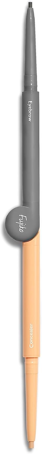 Fujiko Beautiful Eyebrow Arranger, 102 Gray, Eyebrow (0.04g), Concealer (0.08 g), Eyebrow Concealer, Brown, Gray, Beautiful Eyebrows