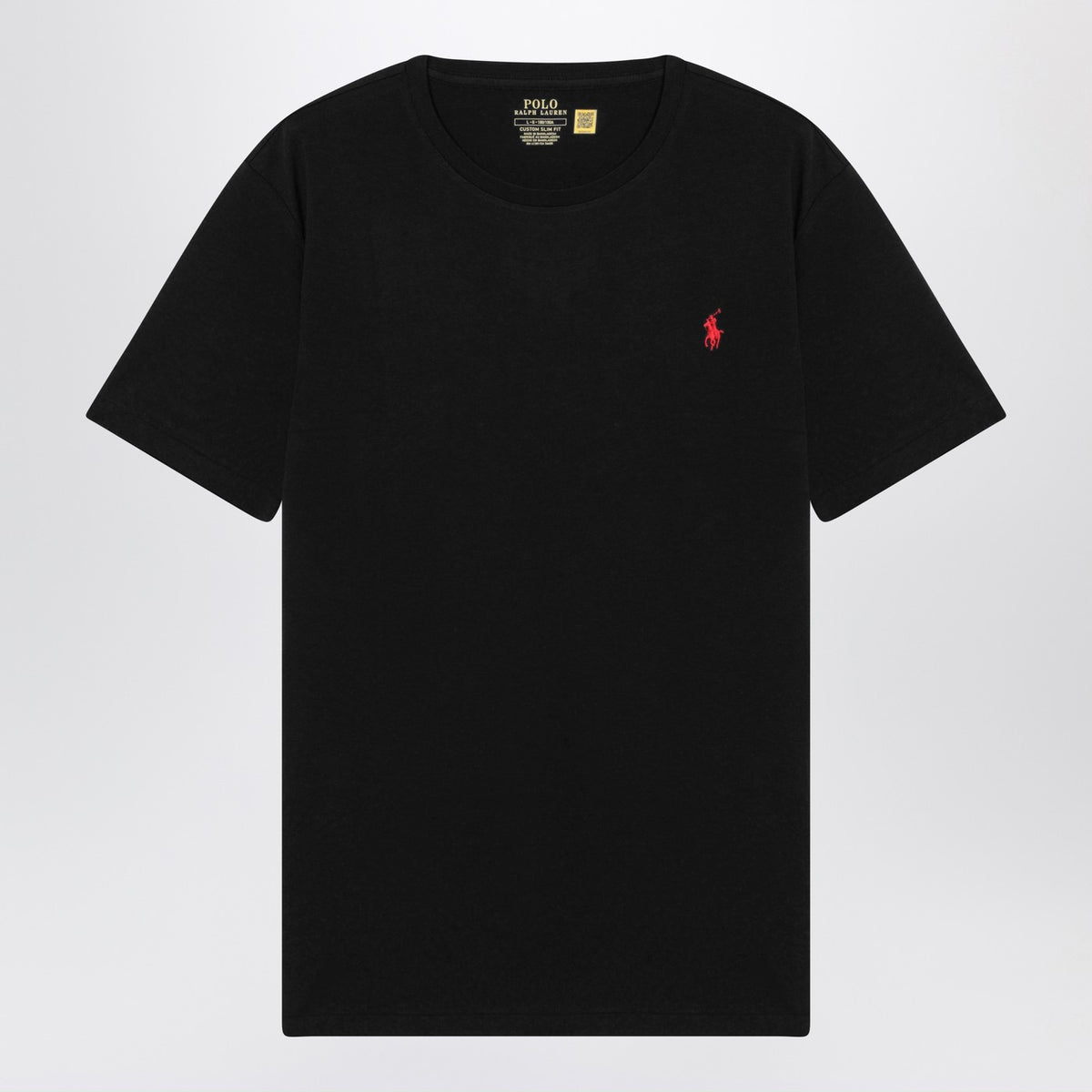 Polo ポロ ラルフローレン T シャツ ブラック コットン カスタム スリム フィット - Image 2
