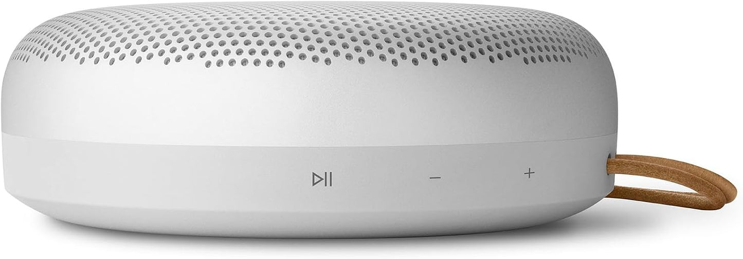 Bang & Olufsen Portable Speaker Beosound A1 2nd Grey Mist Bluetooth Wireless IP67 Certified Waterproof Dustproof Video Conference 18 Hours Playback