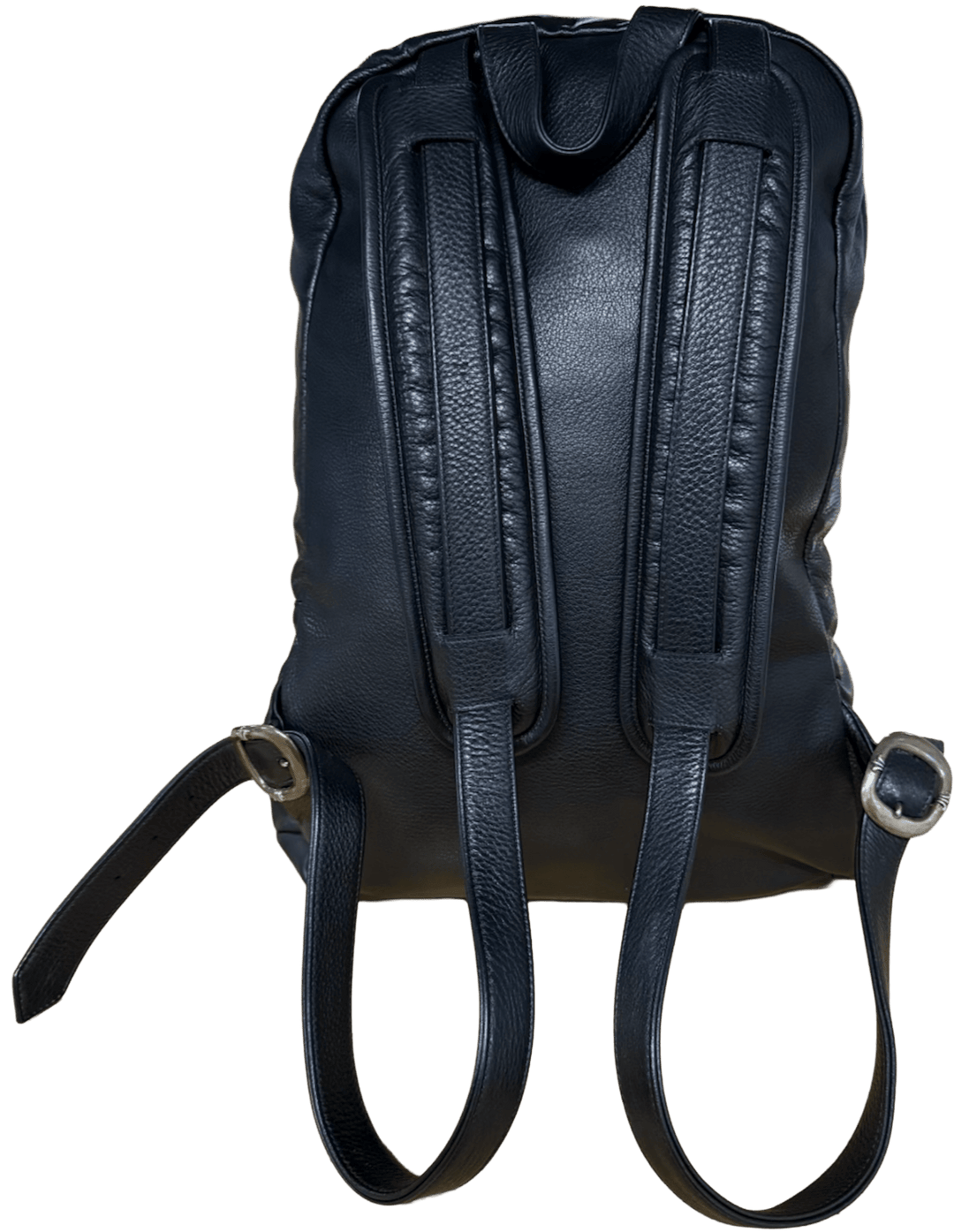 CHROME HEARTS 'CEMETERY' BLACK LEATHER CROSS PATCH 7TH GRADE BACKPACK