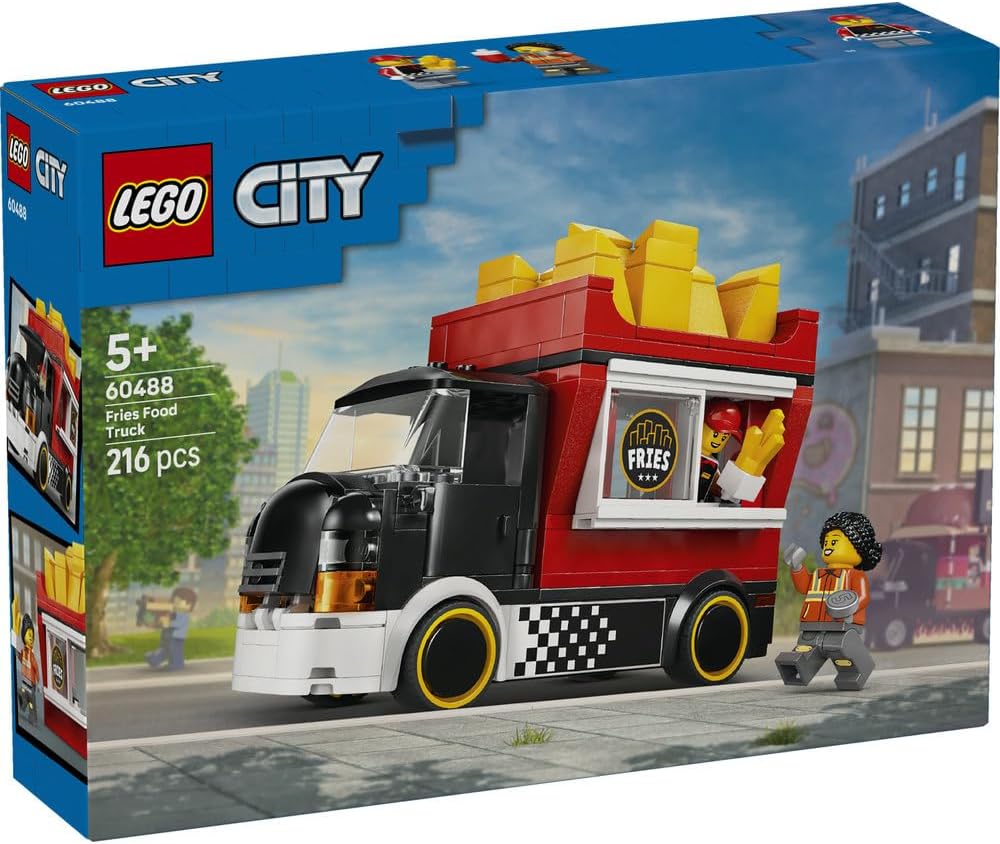 Lego 60488 City French Fries Truck Toy Birthday Present Blocks Educational Boys Girls Children 5 6 7 8 Years Old Vehicles Car Mini Car Interior Stylish