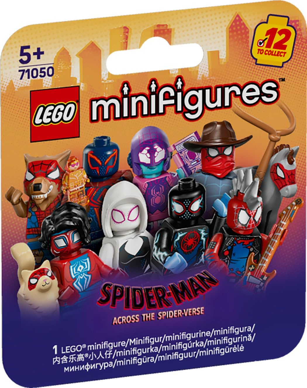 LEGO Minifigure, LEGO(R) Minifigure, Spider-Man: Across the Spider-Verse, Toy, Birthday, Present, Blocks, Education, Boys, Girls, Children, 5, 6, 7, 8 Years, Goods, Marvel Goods, Figure 71050