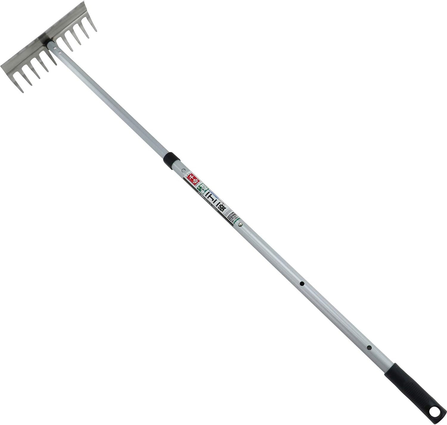 SENKICHI Telescopic Stainless Steel Rake, 1,300mm (shortest length: 800mm)