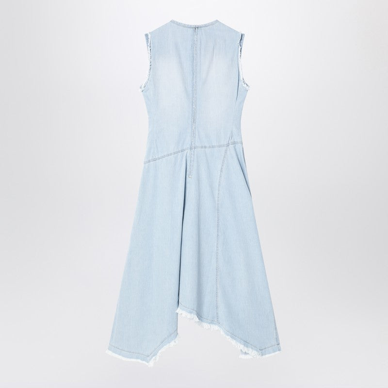 Acne Studios にきびスタジオライトブルーデニム非対称ドレス - Image 2