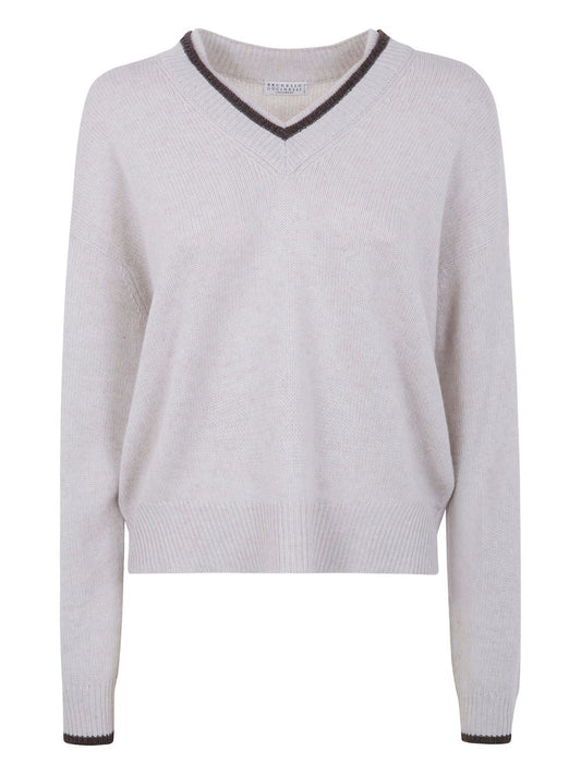 Brunello Cucinelli Cashmere V Necked Seater - Image 2