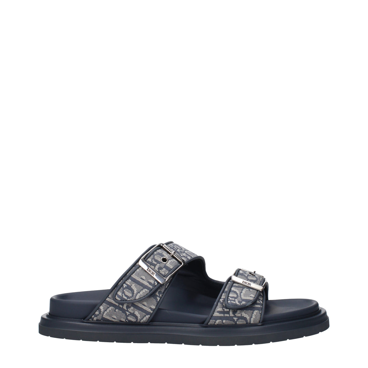 Dior クリスチャンディオールスリッパとニーヴァアクアマンファブリックグレー/ブルー航空 - Image 2