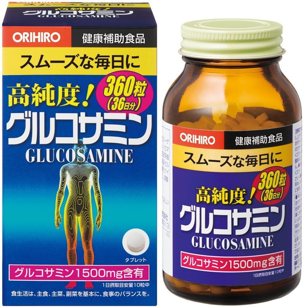Orihiro Glucosamine Pills, 360 Tablets, 36 Day Supply, Set of 2