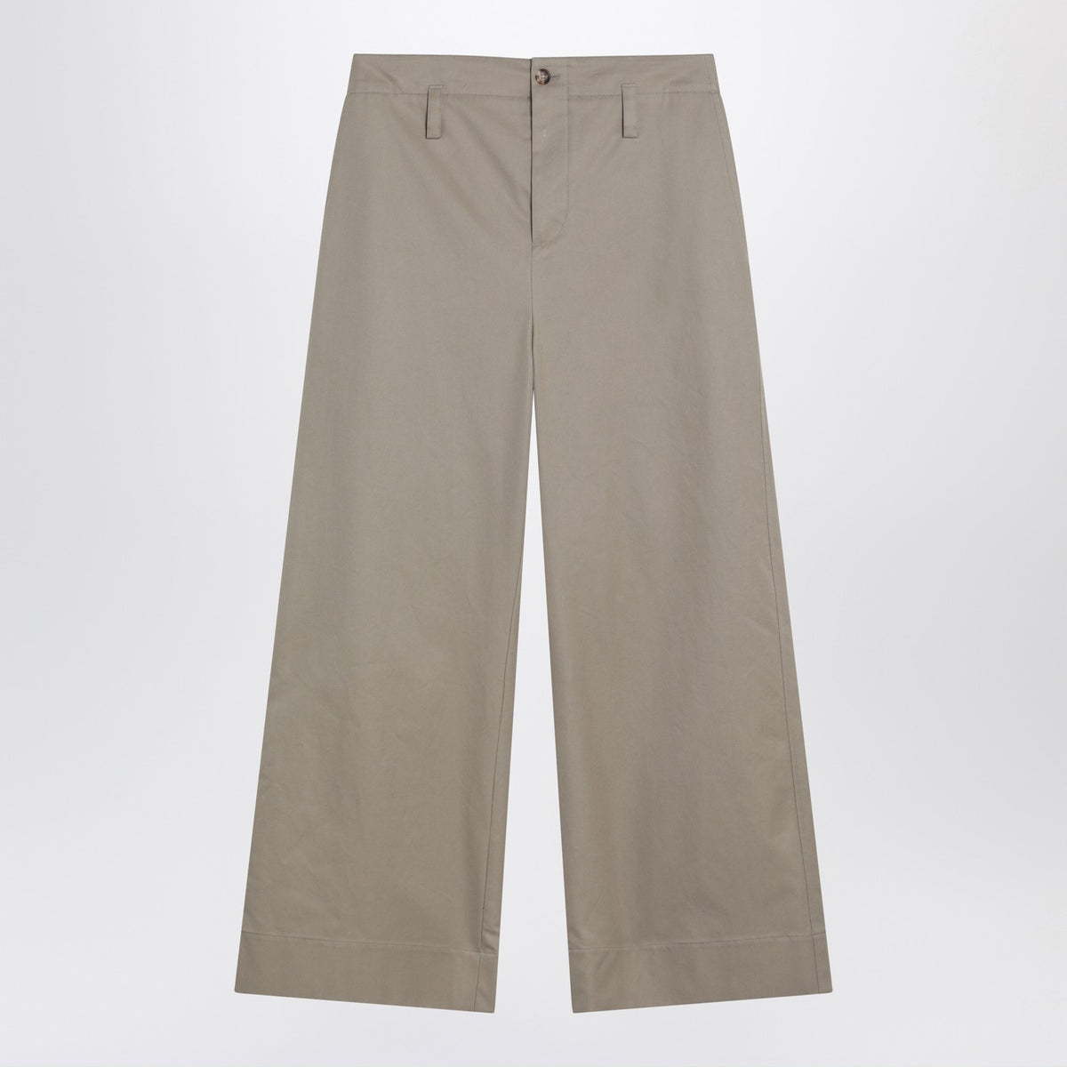 Alexander アレクサンダーMCクイーンベージュコットンガバルディンチノパンツ - Image 2