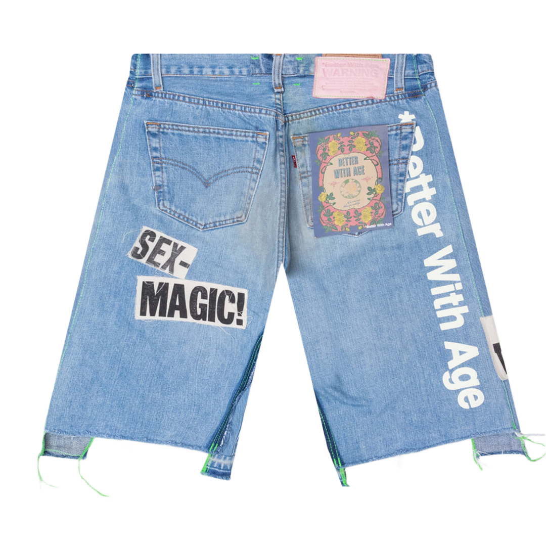 *BETTER WITH AGE 'EXPOSE' DENIM SHORTS
