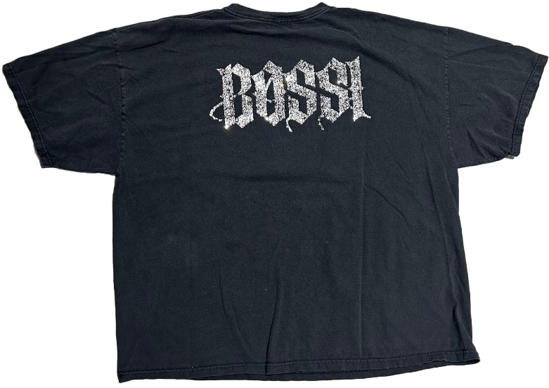 BOSSI 'GODSMACK DAGGER SKULL' RHINESTONE VINTAGE TEE