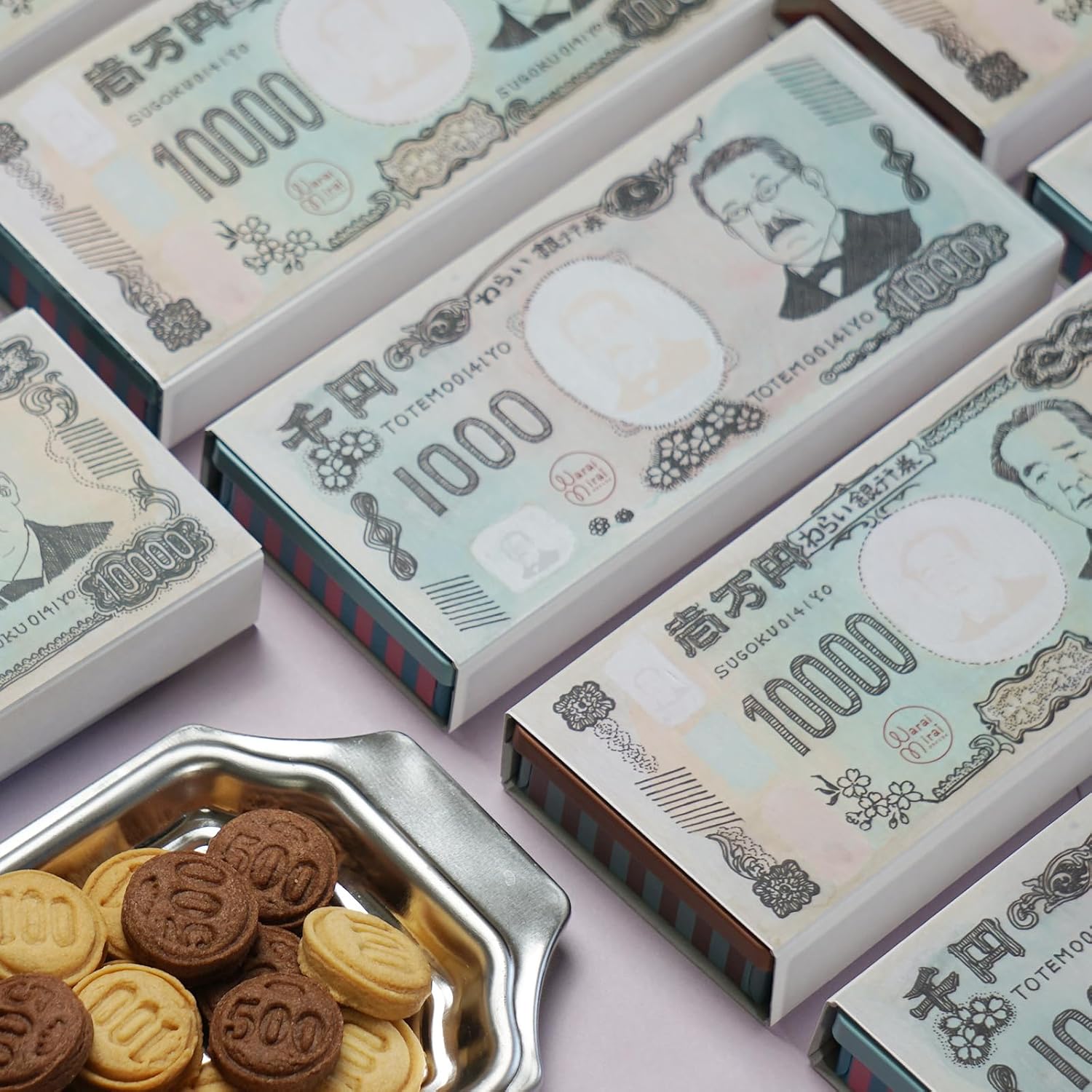 Mirai Mirai Handmade Cookies 10,000 yen 1,000 yen, Bills, Chocolate Cans, Sweets, Baked Sweets, Petite Gift (Mr. Shibusawa)
