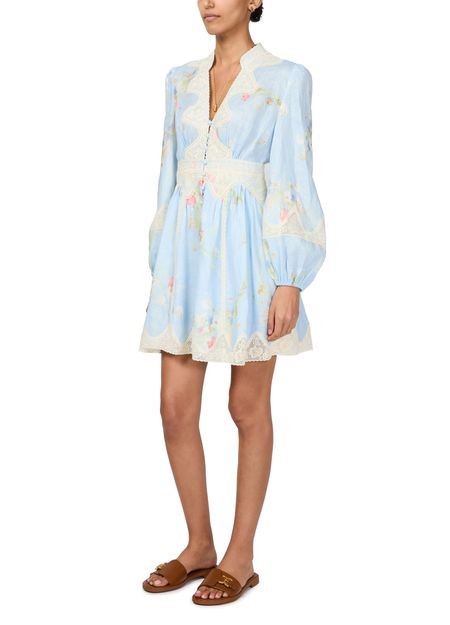 ZIMMERMANN Lucky lace plunge mini dress - Image 2