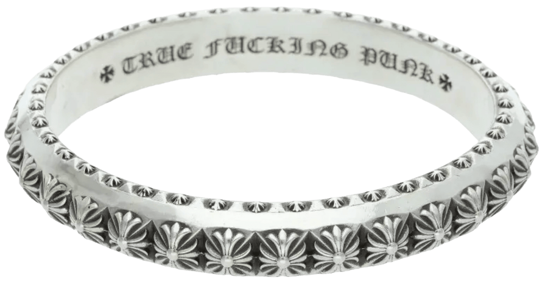 CHROME HEARTS 'PUNK SILVER' BANGLE PETE PUNK BRACELET