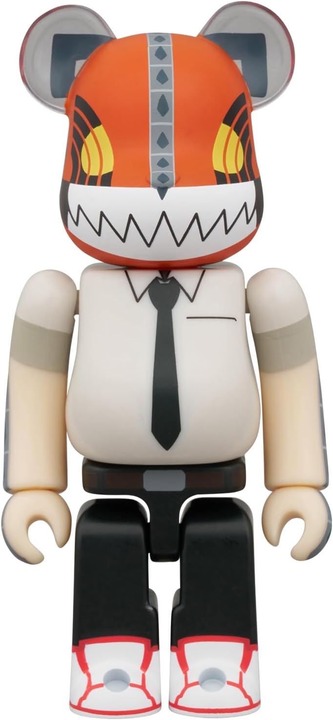 MEDICOM TOY BE@RBRICK Chainsaw Man & Bomb 2 PCS Set, Total Height Approx. 2.8 inches (70 mm), Non-scale, Painted Finished Figure