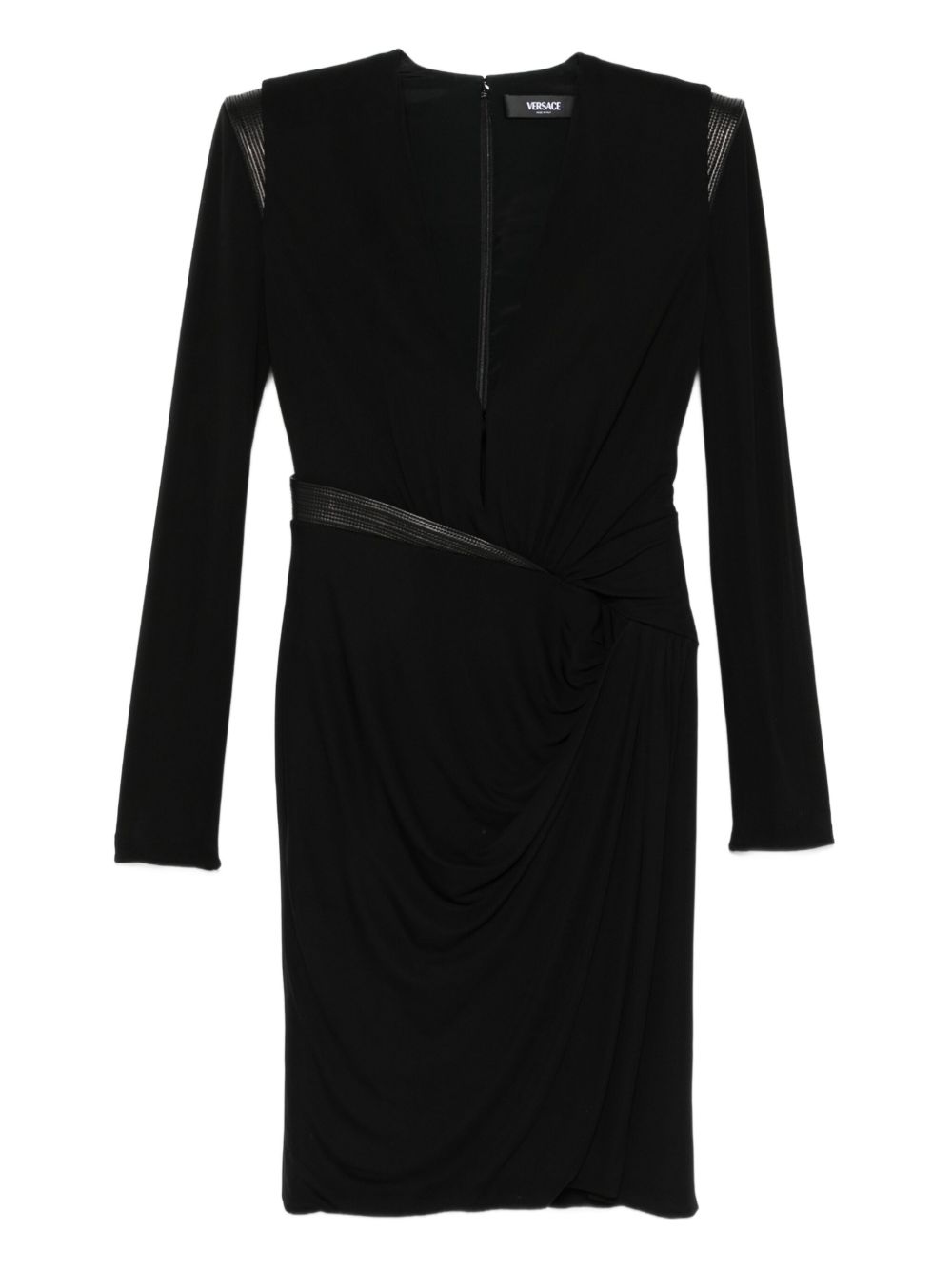 Versace ヴェルサーチは黒いドレスを着ています - Image 2