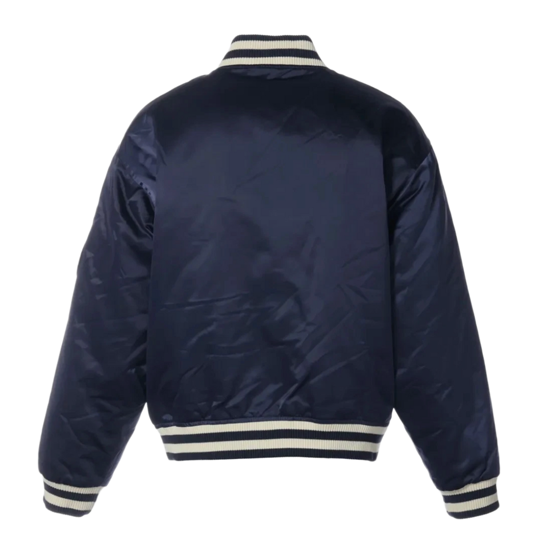 LOUIS VUITTON 'LOVERS' NAVY VARSITY BOMBER JACKET