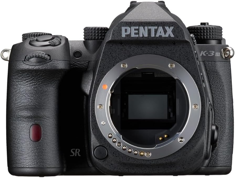 Pentax K-3 Mark III Monochrome Camera Body (Black) - High Definition DSLR Bundle Ricoh Pentax O-GPS2 GPS Unit, Camera System Gadget Bag, 64GB Memory Card (4 Items)