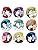 Set of 9, Popular Manga for Haikyuu!! Badge, Can Batch, Animation, Brooch, Mobile Q, Circular, Cute, Stylish, HD, Portable, Convenient, High School Students, Junior High School Students, Moe Goods,