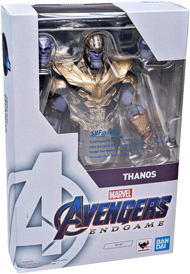 S.H. Figuarts Avengers Thanos (Avengers Endgame), Approx. 195 mm, PVC & ABS Painted Action Figure