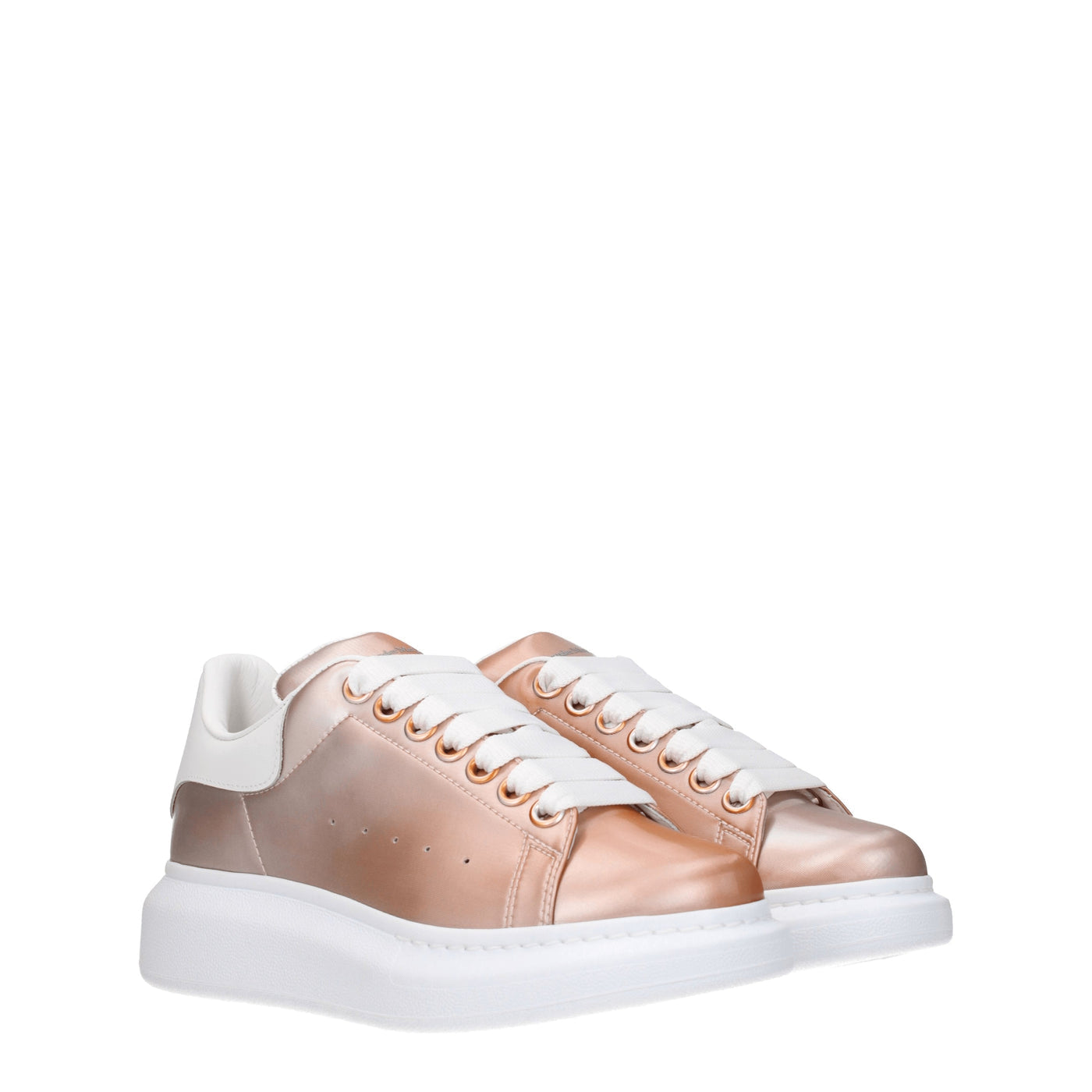 Alexander McQueen アレクサンダーマックイーンスニーカー特大女性PVCピンク/ホワイト - Image 2