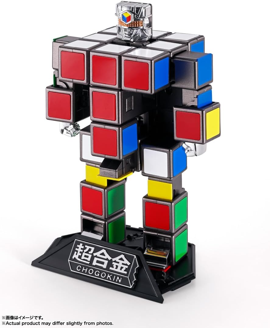 Chogokin Rubik's Cube, Approx. 5.7 inches (145 mm), ABS & Die-Cast Pre-painted Action Figure